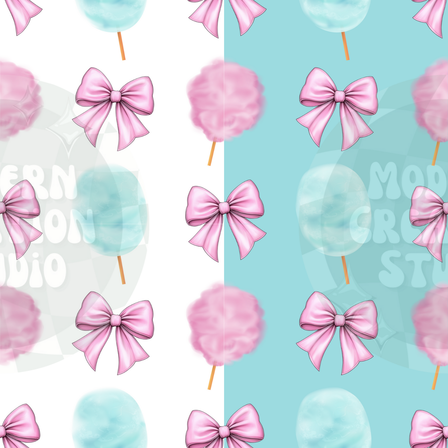 Cotton Candy Coquette Bow Seamless File