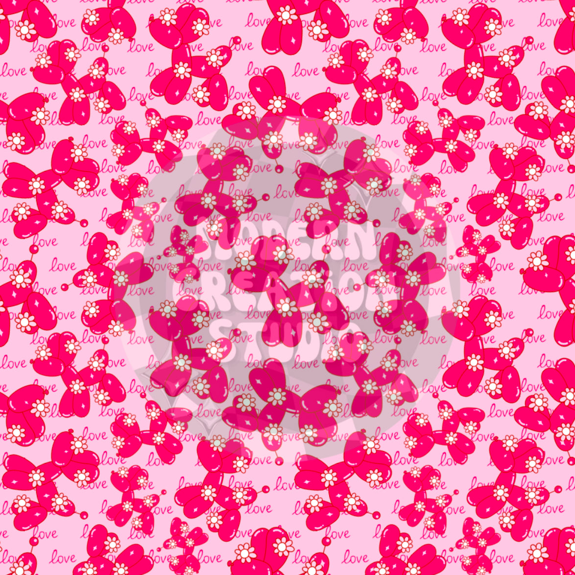 Valentines Balloon Animal Seamless File