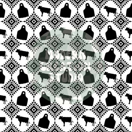 Cow Tag Seamless File