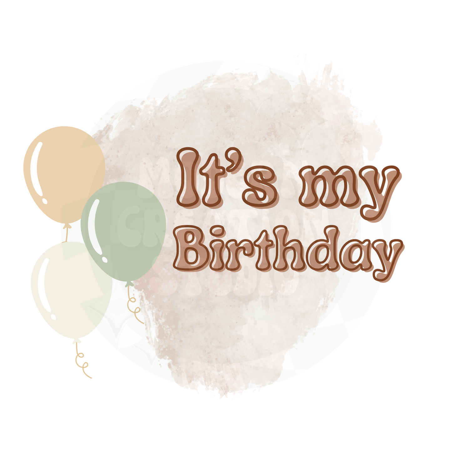 It’s my birthday PNG File