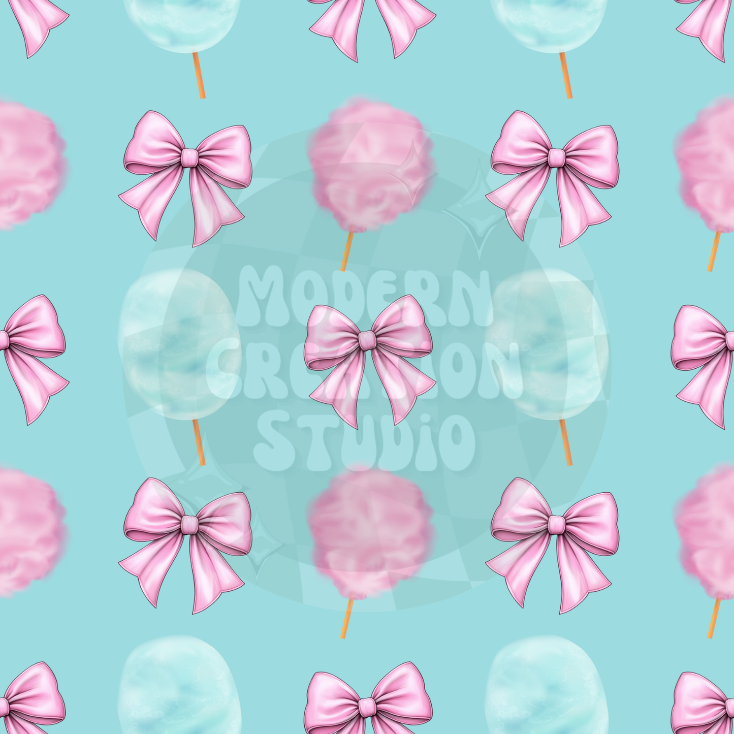 Cotton Candy Coquette Bow Seamless File