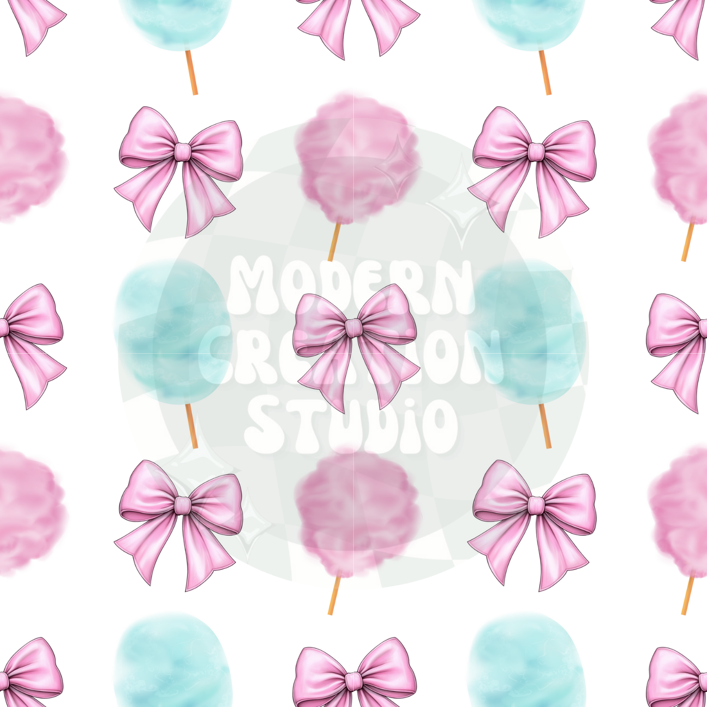 Cotton Candy Coquette Bow Seamless File