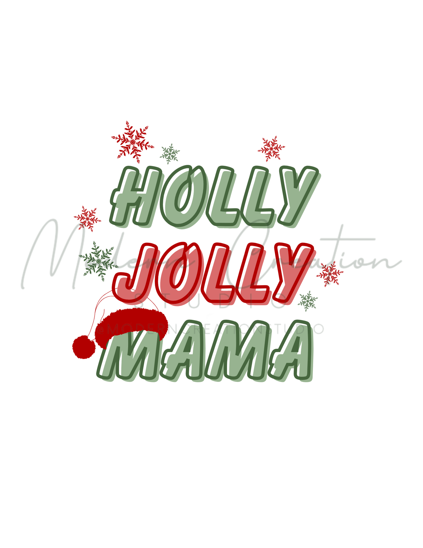 HOLLY JOLLY MAMA PNG File