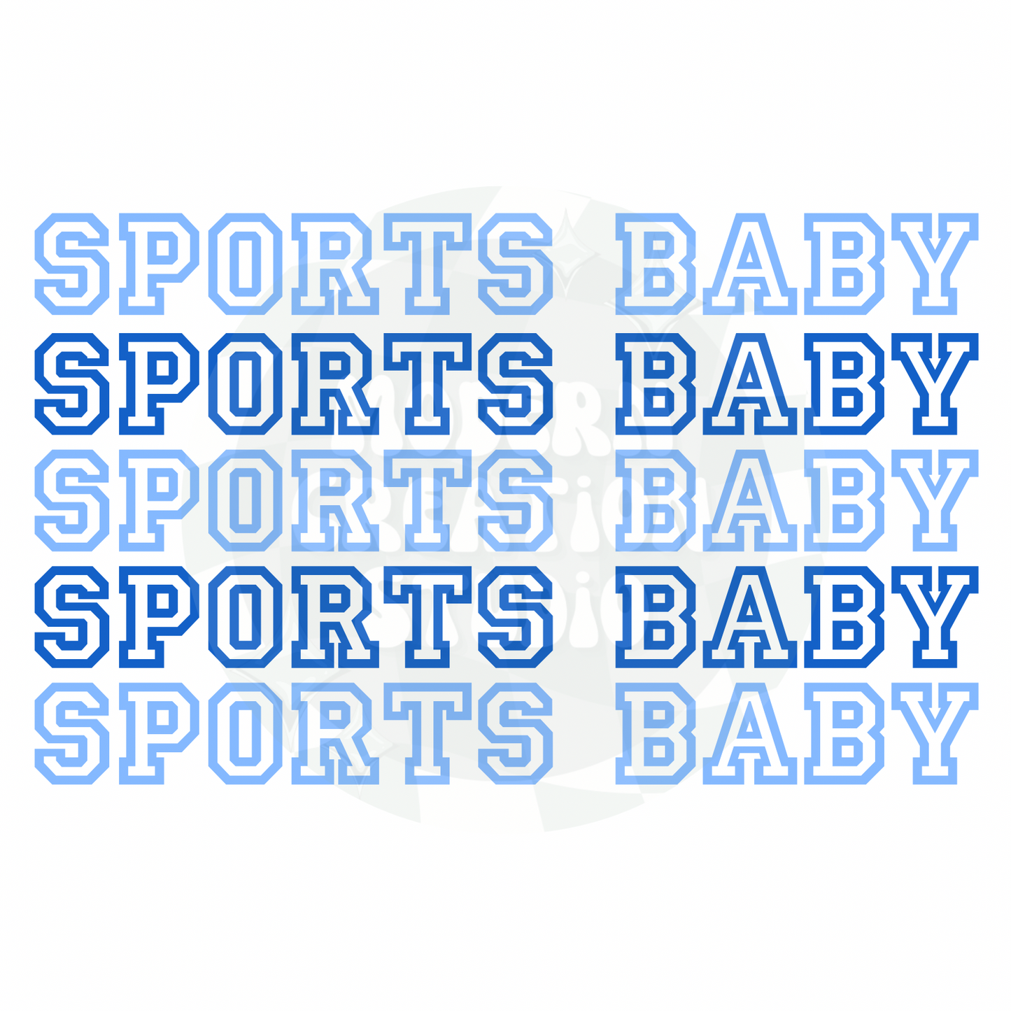 Blue Sports Baby PNG File