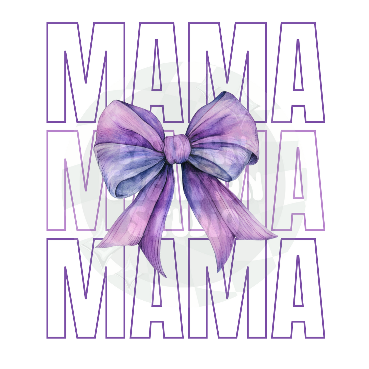 MAMA Coquette Bow Purple PNG File