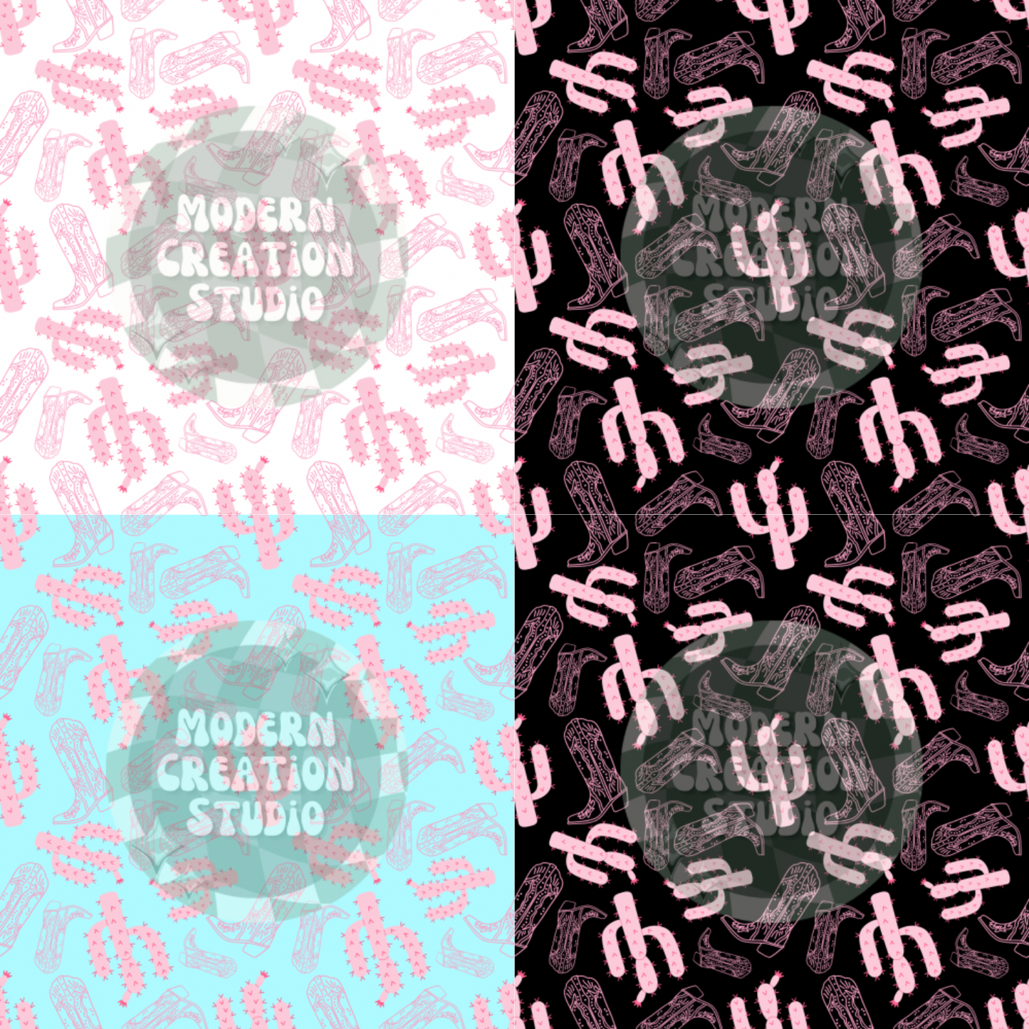 Cactus Boots Seamless File