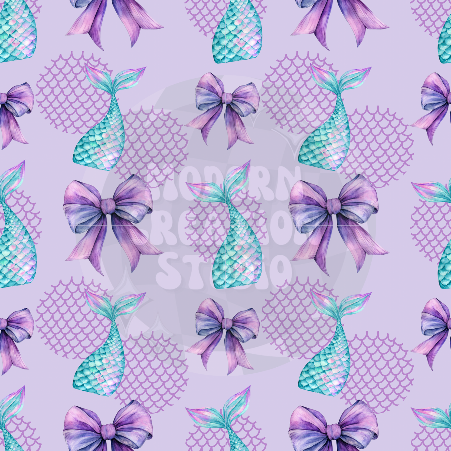 Mermaid Tail Coquette Bow Seamless File
