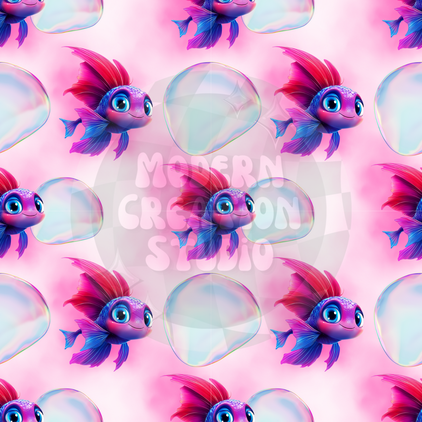 Pink Bubble Safe Swim Seamless File