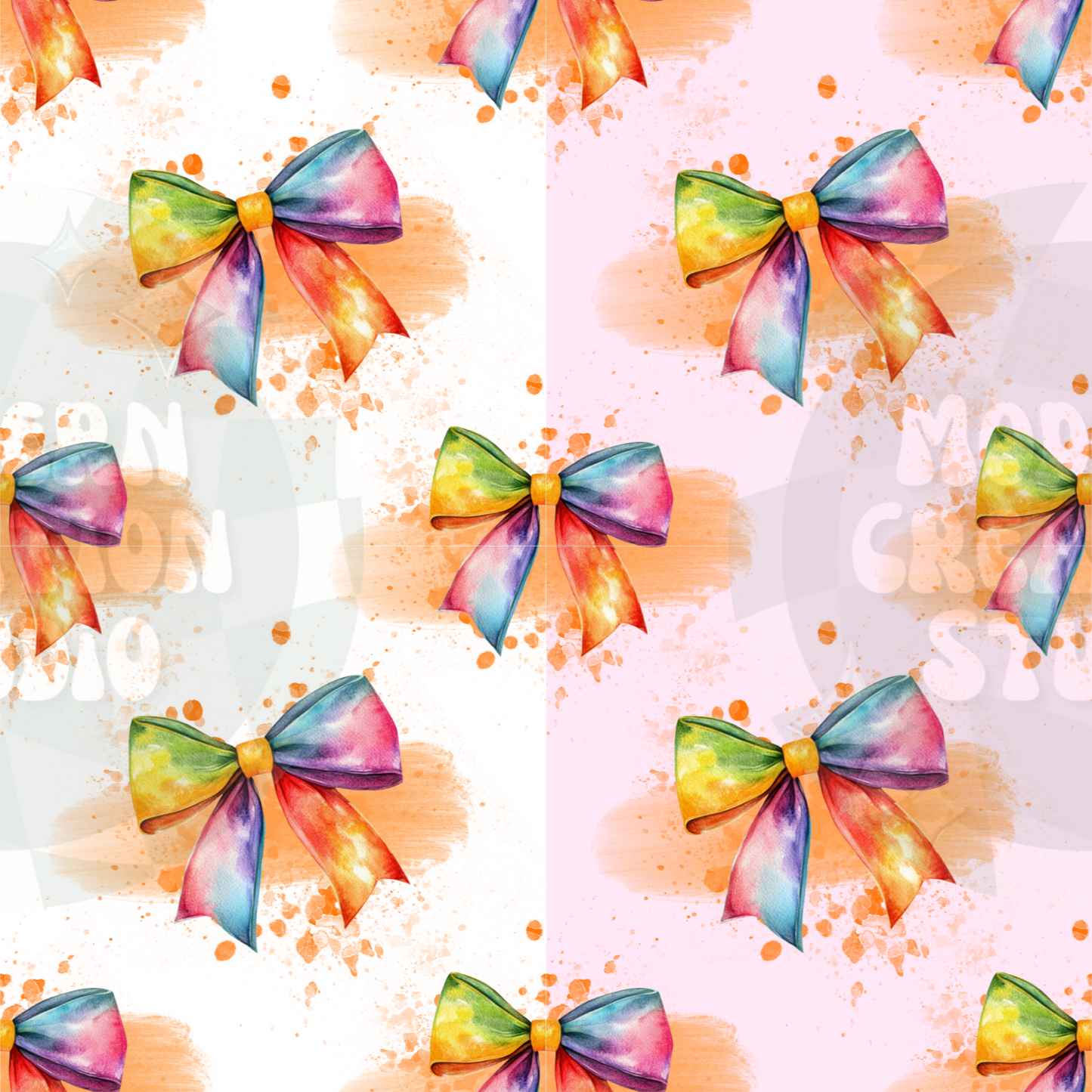 Multi color Coquette Bow Seamless File