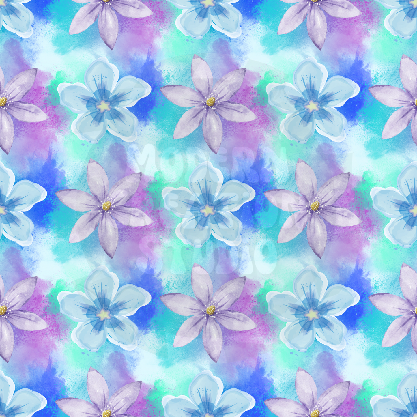 Fifty Cent Floral Seamless file