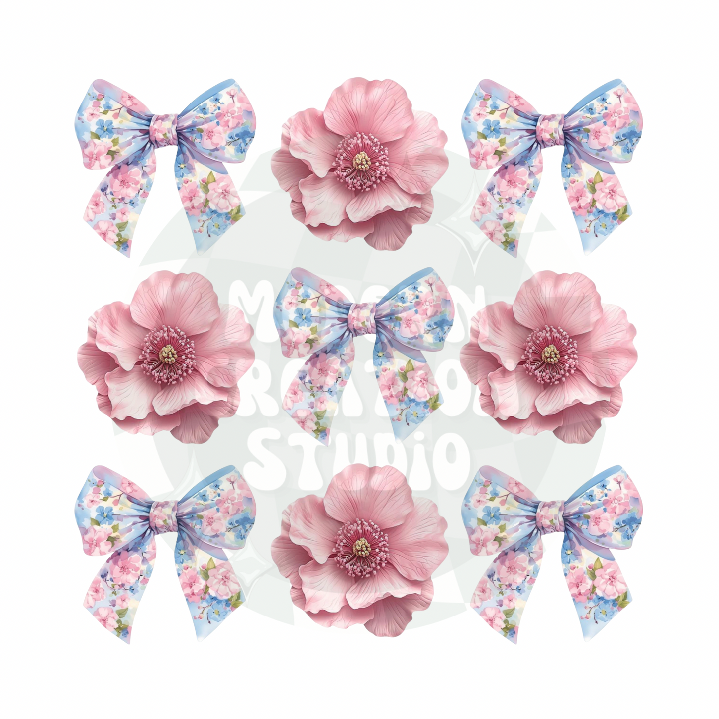 Floral Bow PNG File