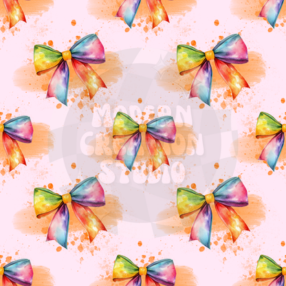 Multi color Coquette Bow Seamless File