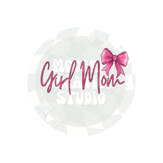 Girl Mom Coquette Bow PNG File