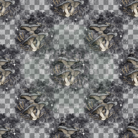 Grey checkered Mushroom Seamless File