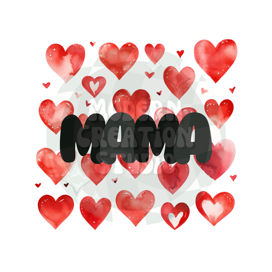 Mama Hearts PNG File