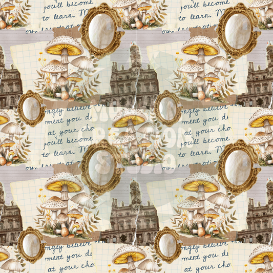Vintage Mushroom Seamless File