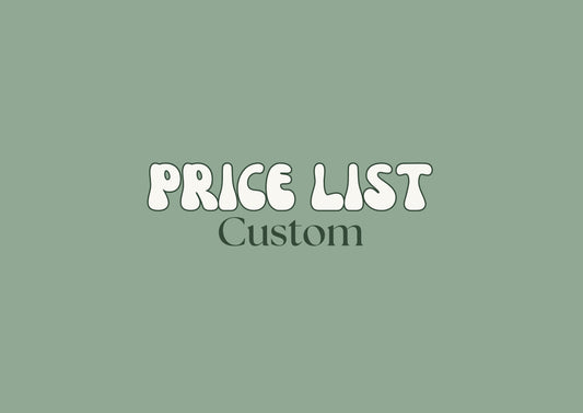 Custom Price List