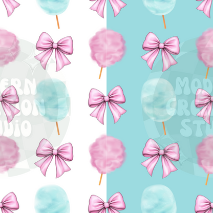 Cotton Candy Coquette Bow Seamless File