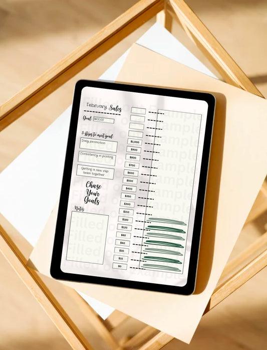 Monthly Sales Goal Digital Template