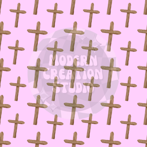 Easter Cross Pink Seamless File