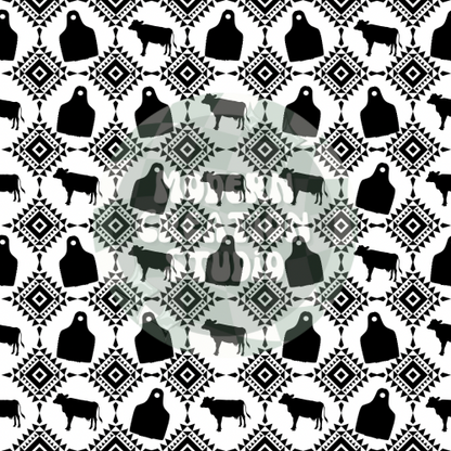 Cow Tag Seamless File