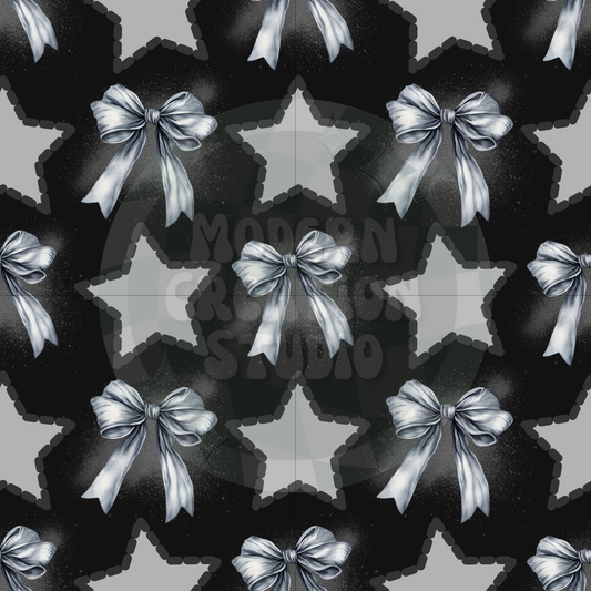 Grey star Coquette Bow Seamless