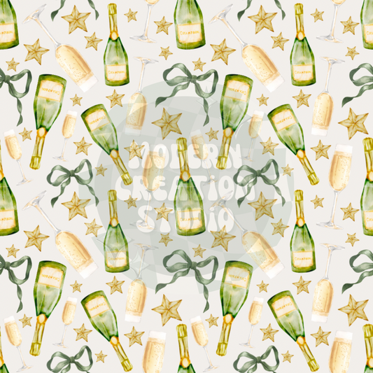 Champagne Bow Seamless File