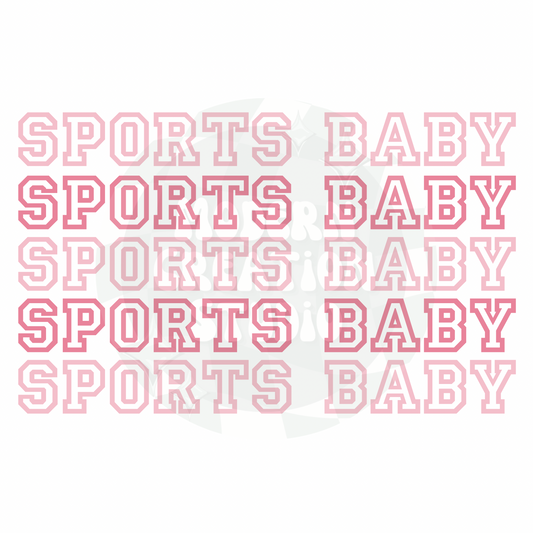 Pink Sports Baby PNG File
