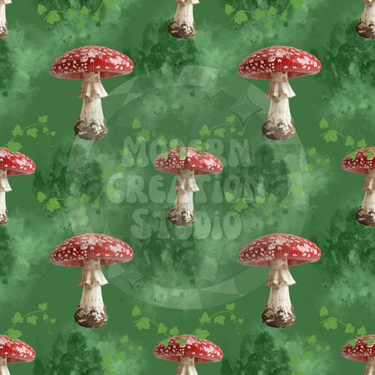 Green Mushroom Seamless File