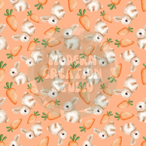 Bunny/Carrot Orange Seamless File