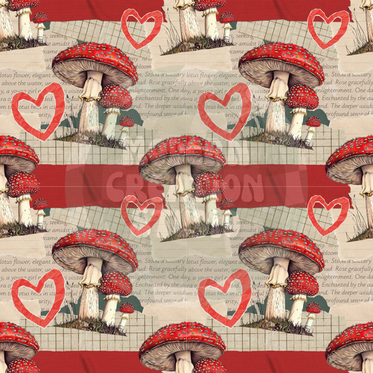 Love Mushroom Seamless File