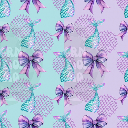 Mermaid Tail Coquette Bow Seamless File