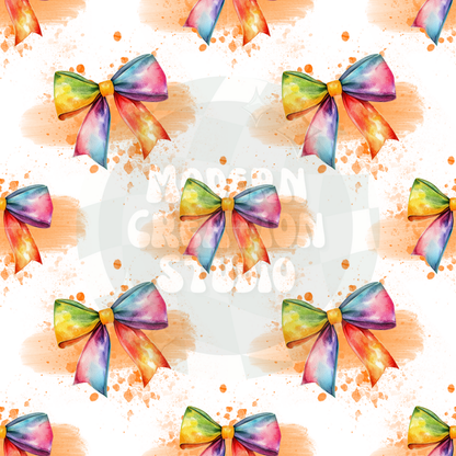 Multi color Coquette Bow Seamless File