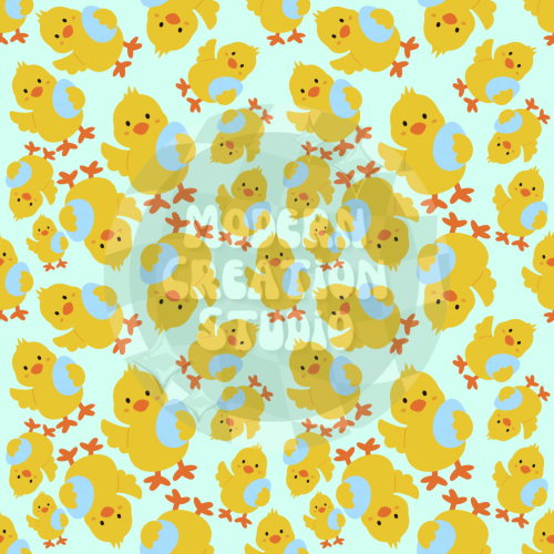 Chick Egg Blue Seamless File