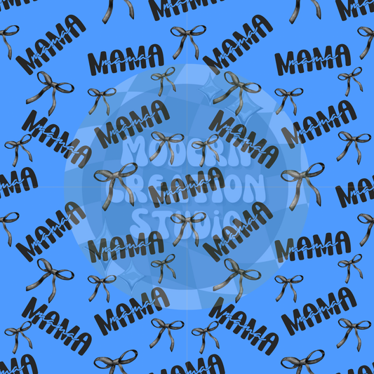 MAMA, MAMA, MAMA Blue Bow Seamless File