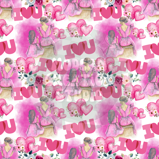 Mom and daughter I love you Seamless File