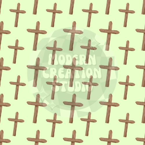 Easter Cross Lime Seamless File