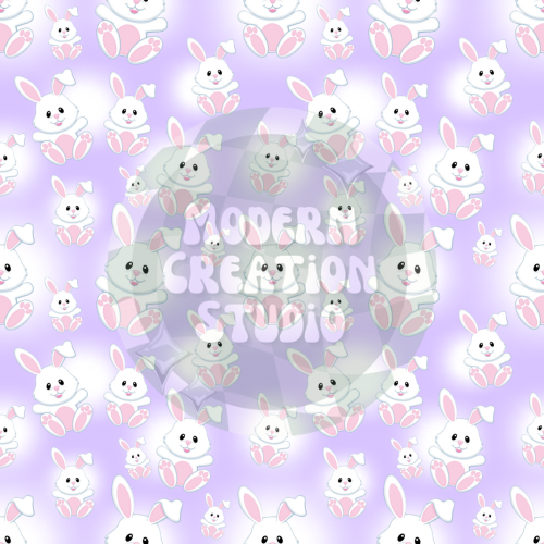 Light Purple Bunny Seamless File