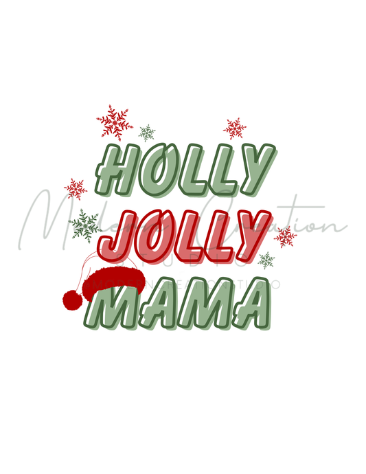 HOLLY JOLLY MAMA PNG File