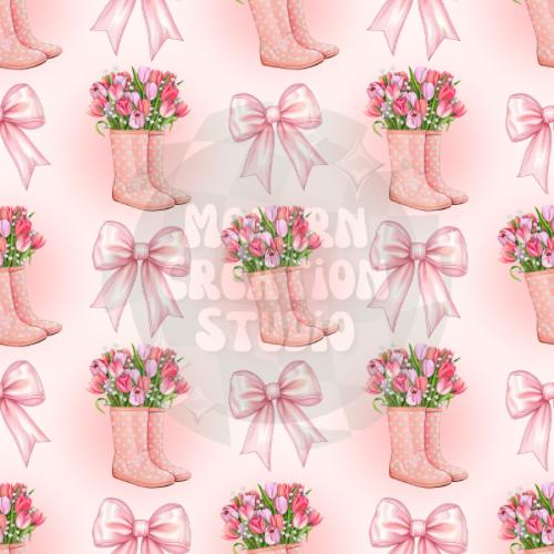 Pink Coquette Tulip Seamless File
