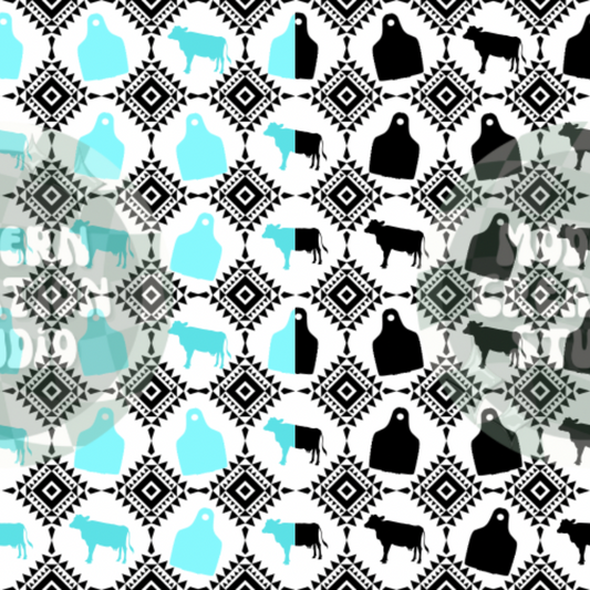 Cow Tag Seamless File