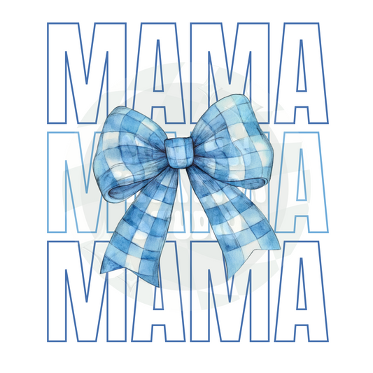 MAMA Coquette Bow Blue PNG File