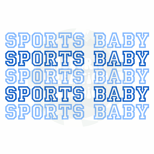 Blue Sports Baby PNG File
