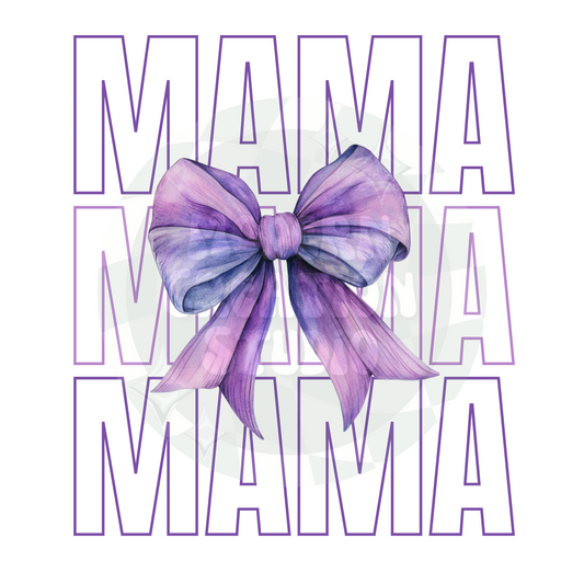 MAMA Coquette Bow Purple PNG File