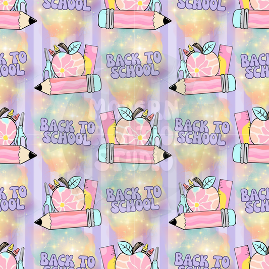 Back To School Pastels Seamless File