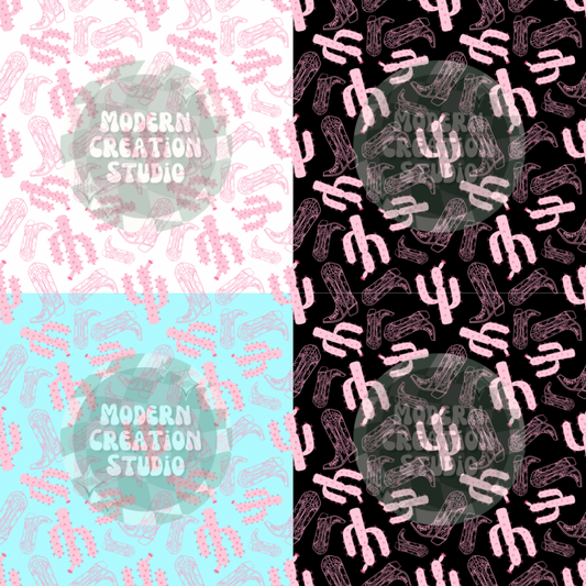 Cactus Boots Seamless File