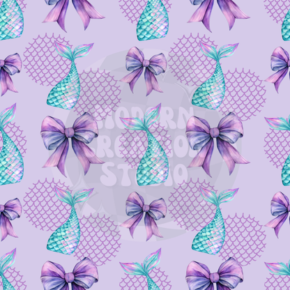 Mermaid Tail Coquette Bow Seamless File