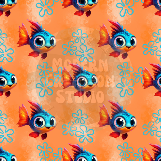 Orange Safe Swim Seamless File