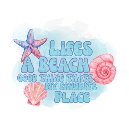 Life’s a Beach PNG File