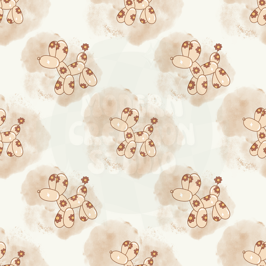 Spring Vibes Seamless Balloon dog File
